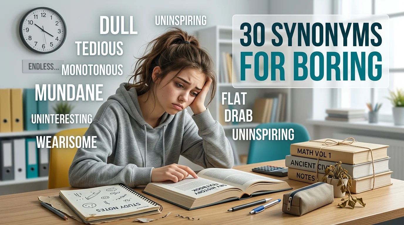 synonyms for boring