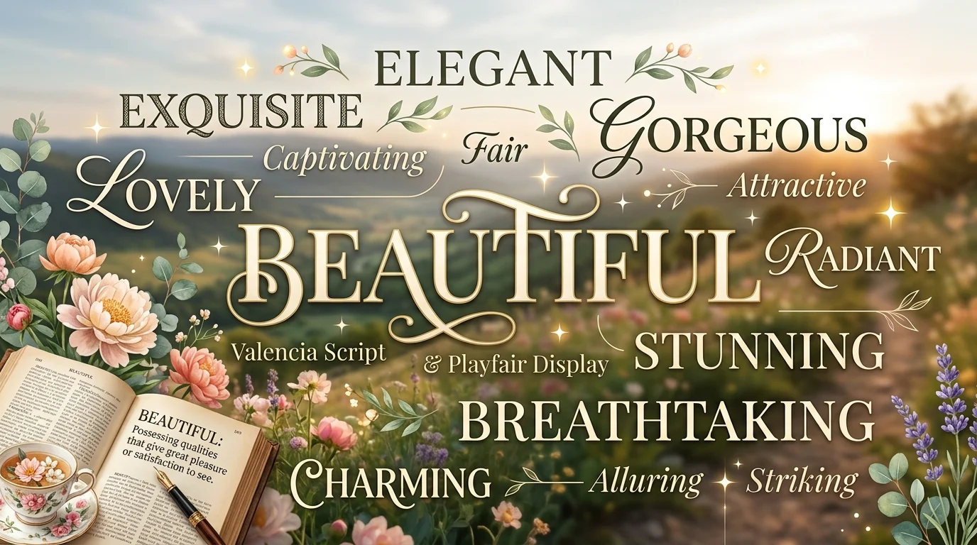 synonyms for beautiful
