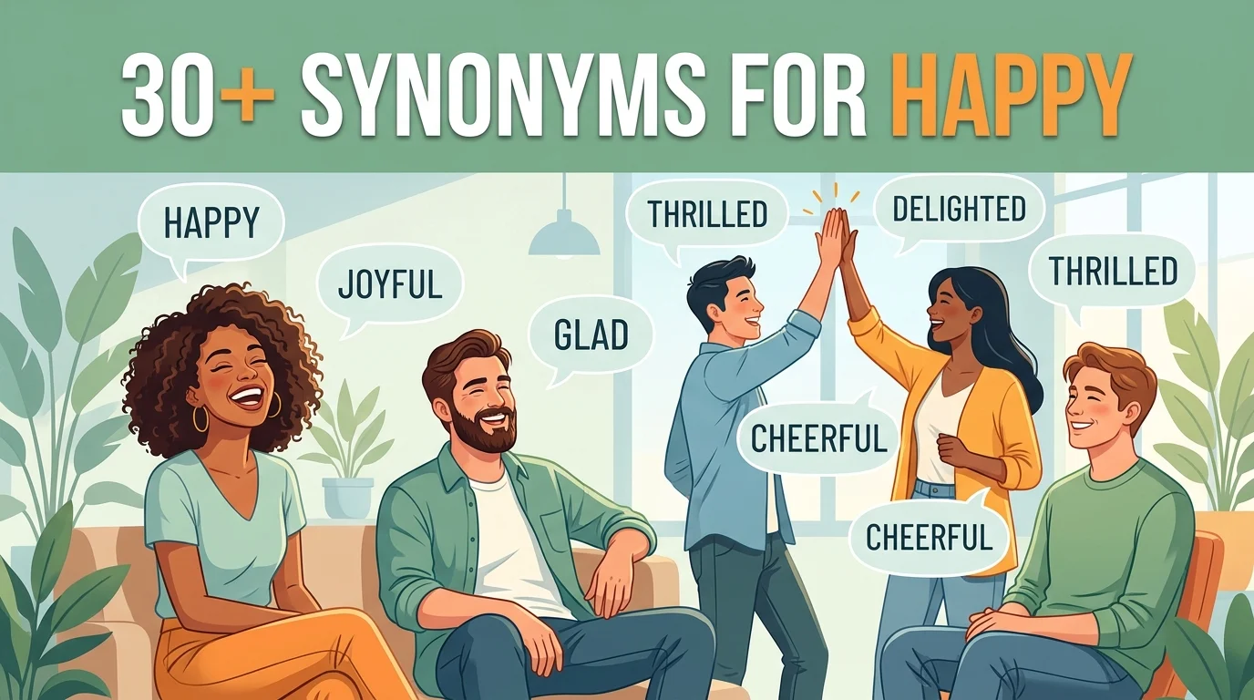 synonyms for happy