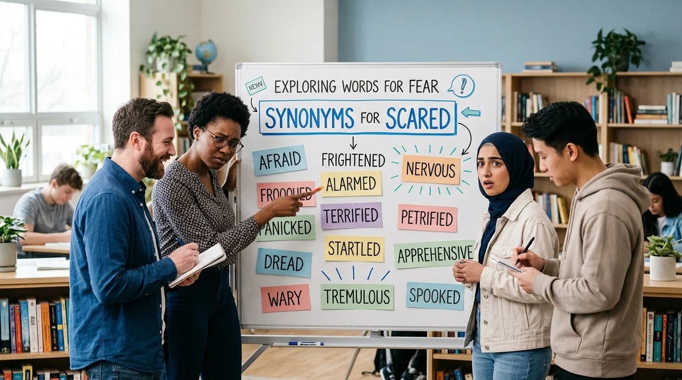 synonyms for scared