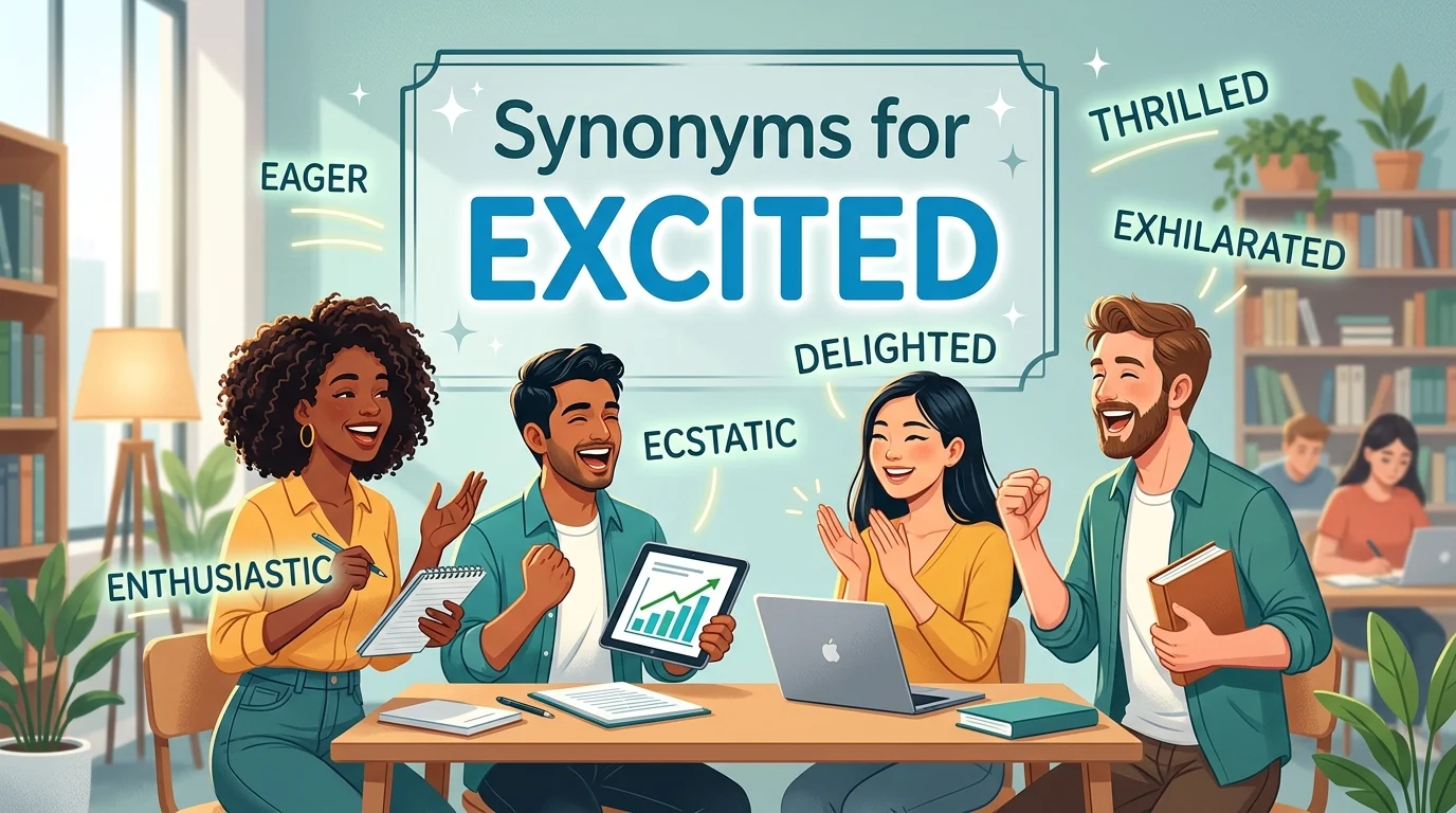 synonyms for excited
