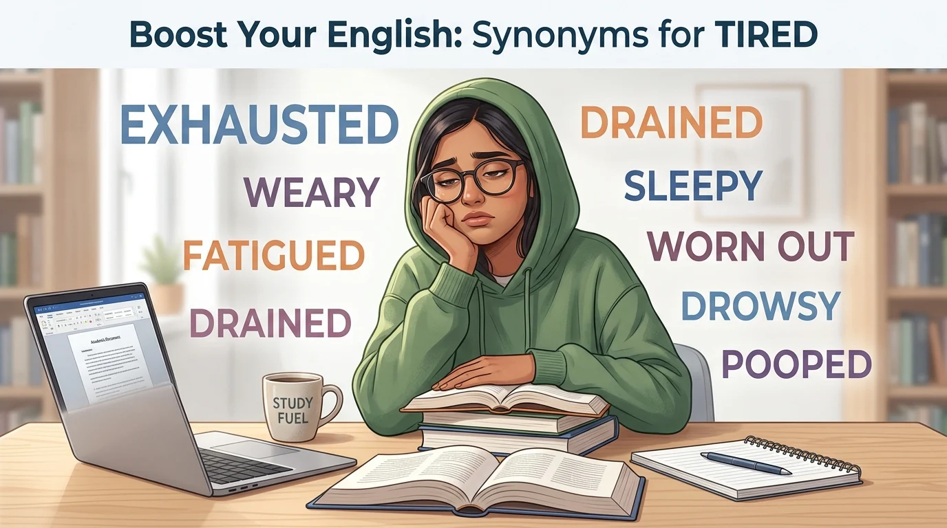 synonyms for tired