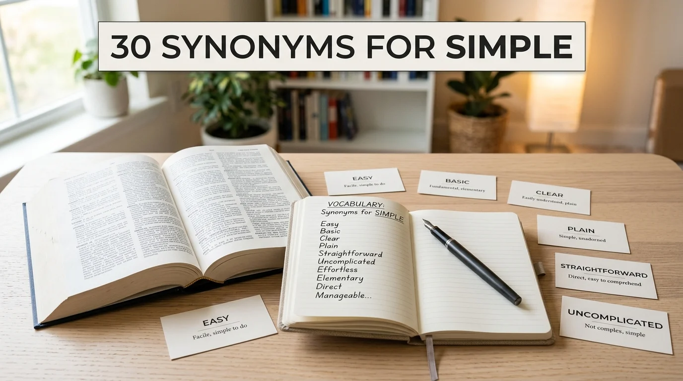 synonyms for simple