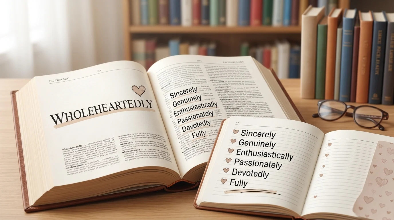 wholeheartedly synonyms