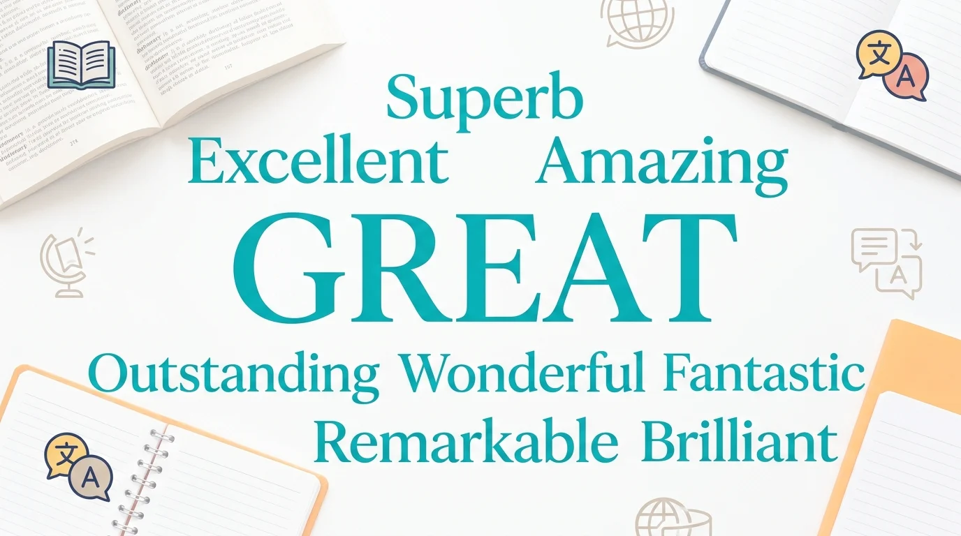 synonyms for great