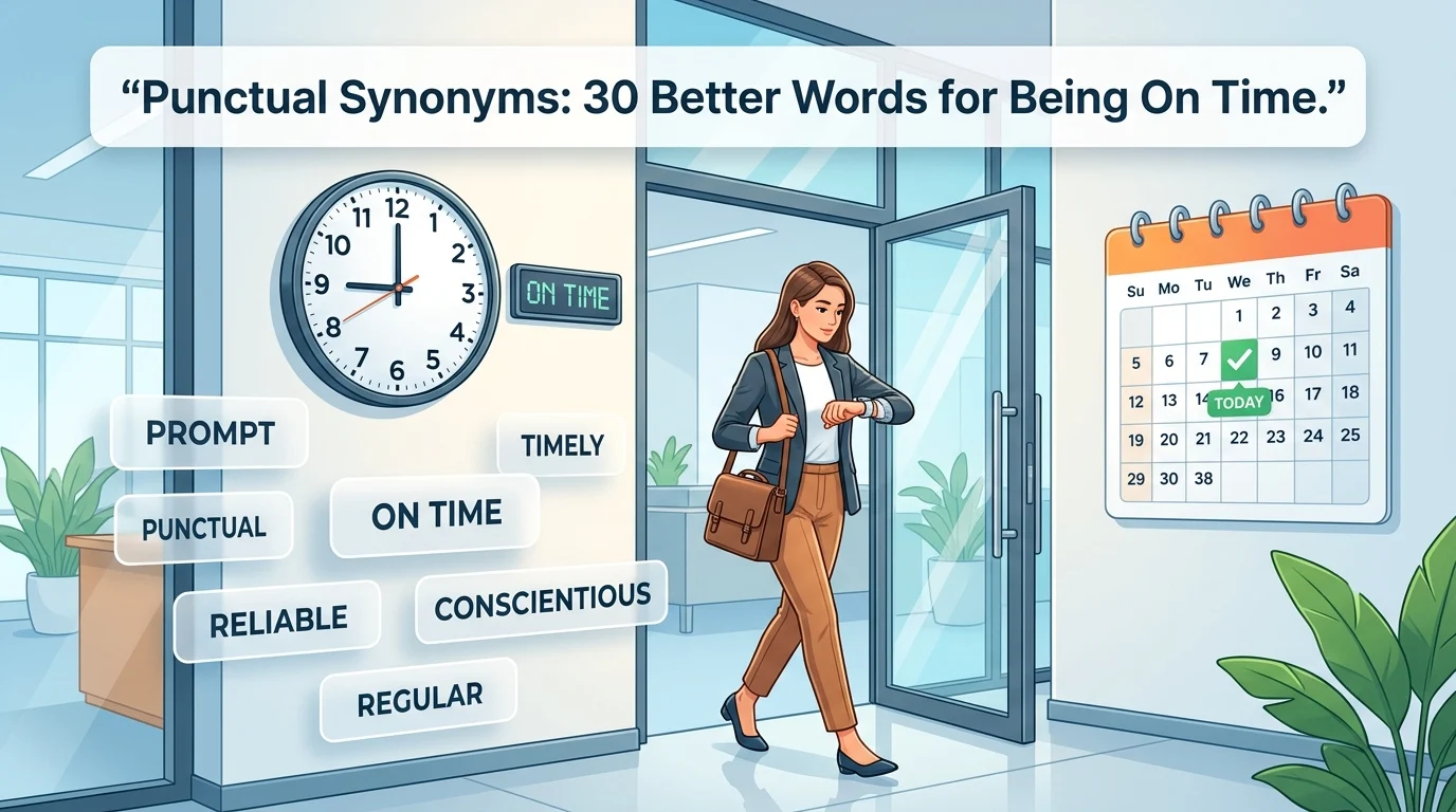 punctual synonyms