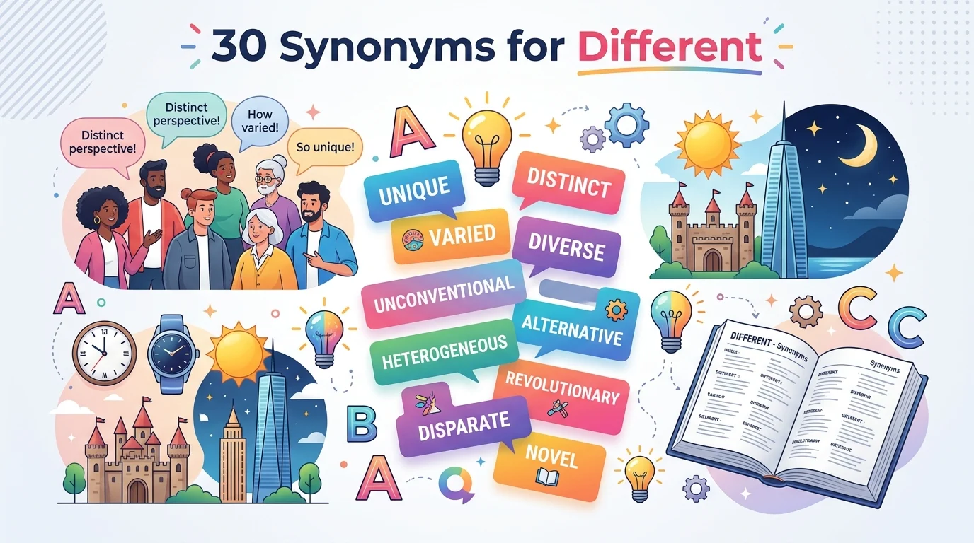 synonyms for different