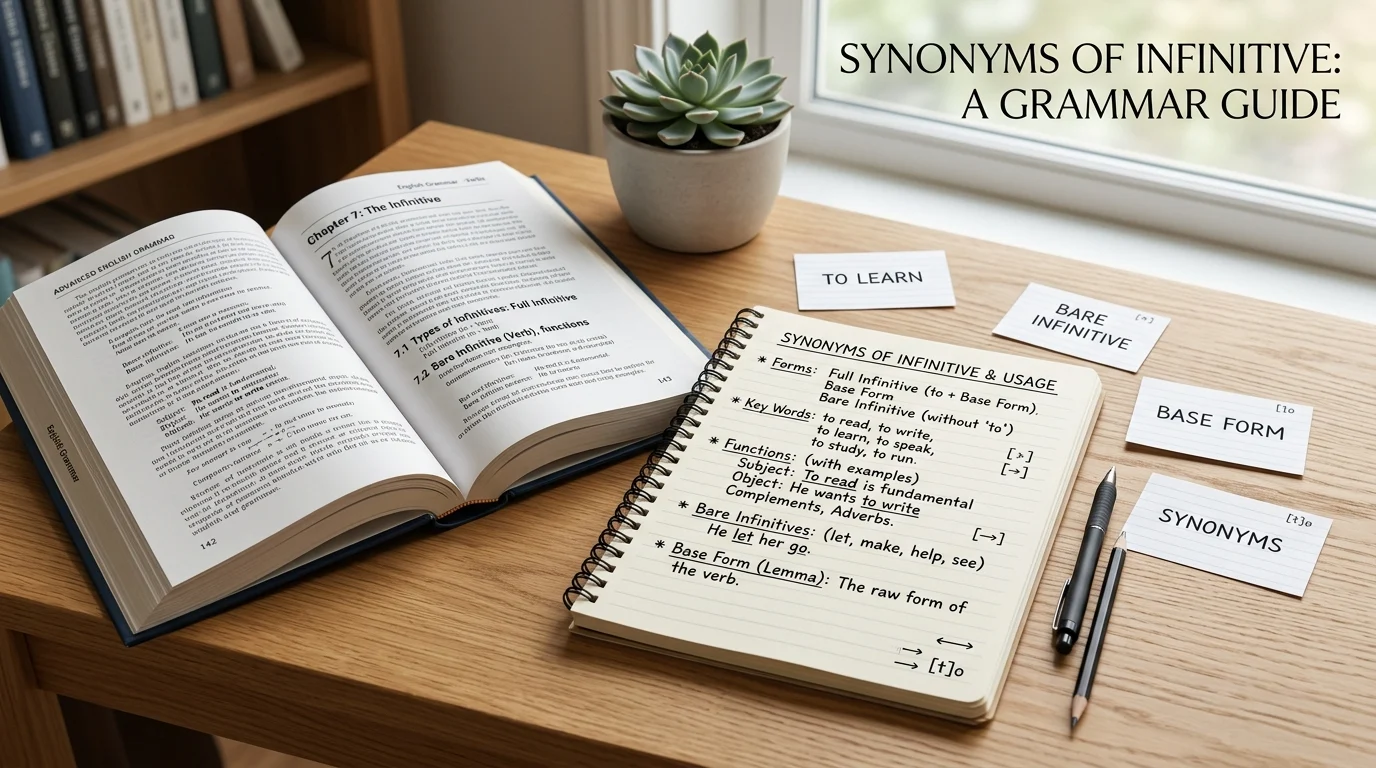 synonyms of infinitive