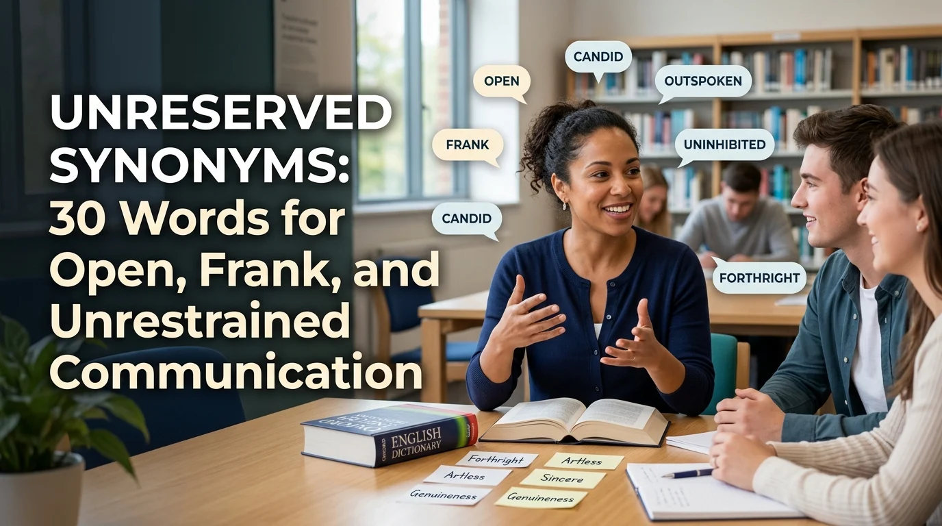 unreserved synonyms