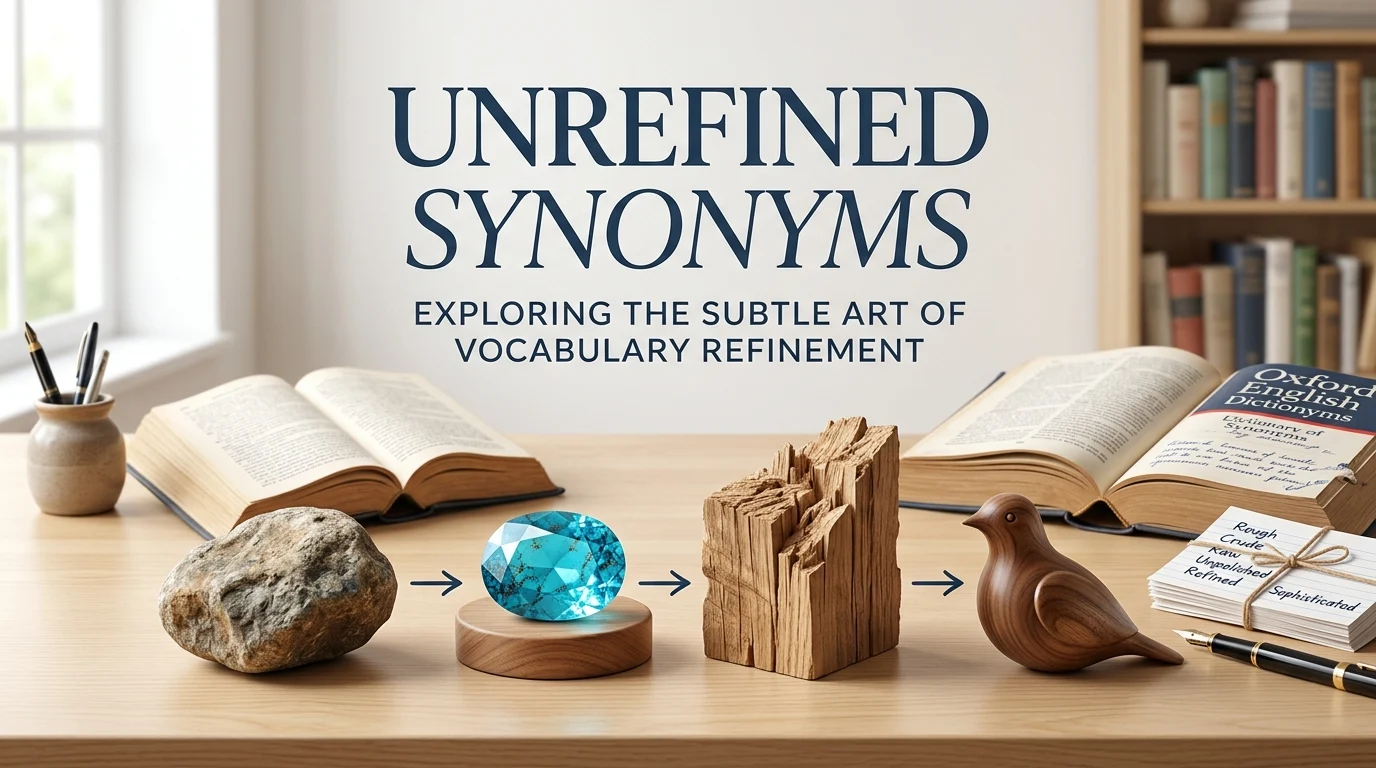 unrefined synonyms