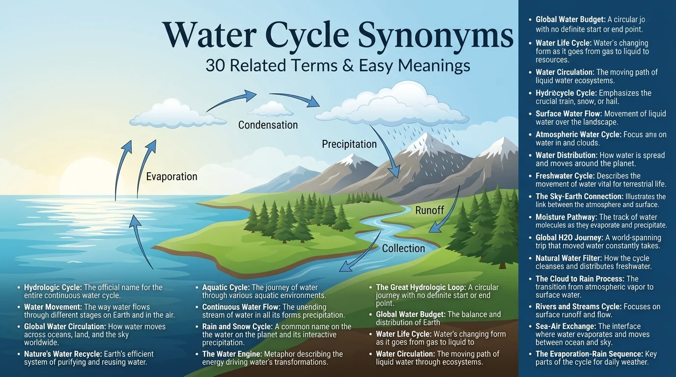 water cycle synonyms