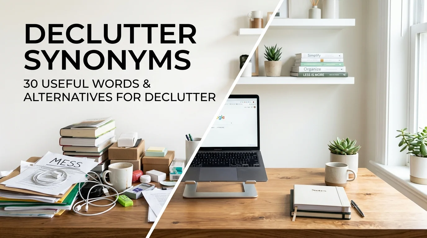 declutter synonyms